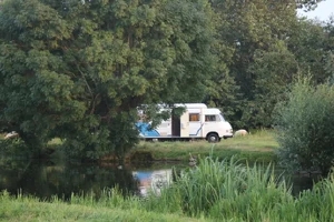 Ook beschutting op de camperplaats